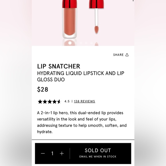 ONE / SIZE | “Trade Finder | Lip Snatcher | Cream Lipstick + Gloss Duo (New!) 💘✨ - Picture 14 of 14